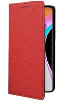Кожен калъф тефтер и стойка Magnetic FLEXI Book Style за  Xiaomi Redmi NOTE 10 5G / Xiaomi Poco M3 Pro червен  